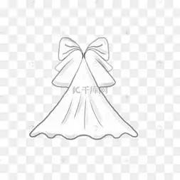 婚礼新娘头纱白色高档蝴蝶结风格