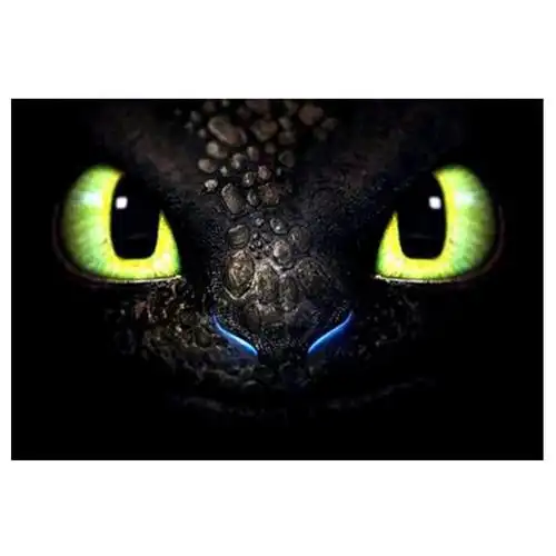 厂家直销钻石画货源批发新款欧式客厅装饰点钻画龙的眼睛手工贴钻