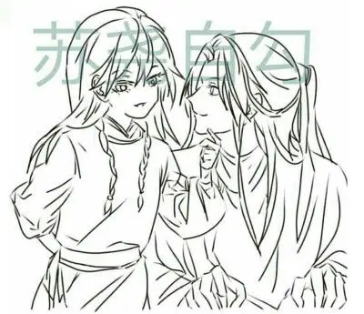 橡皮章素材 天官赐福 花怜