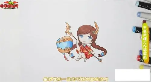 王者荣耀大乔简笔画