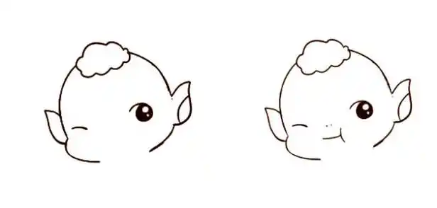 捉妖记胡巴怎么画2款妖王胡巴简笔画教程 胡巴卡通画画法