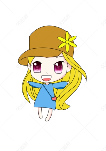 卡通女生_小女生png素材-90设计