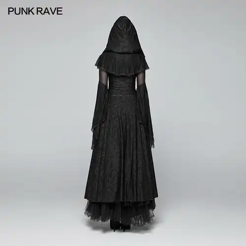lolita吸血鬼朋克暗黑女装贵族万圣节哥特风中中世纪连衣裙