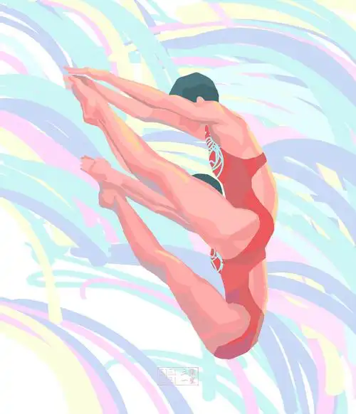 女子双人10米台跳水冠军-张家齐&陈芋汐