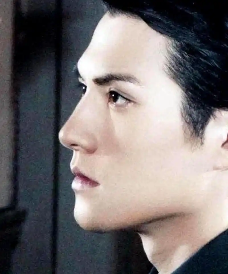 看看严屹宽的侧脸,他的骨相真是太出色了.