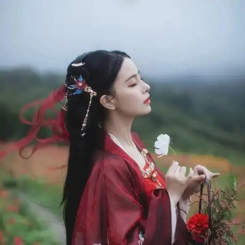 古风唯美意境真人头像女生头像