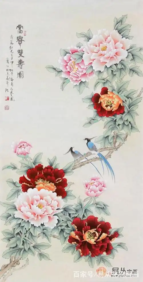 中国十大牡丹画家 王一容手绘工笔牡丹图欣赏