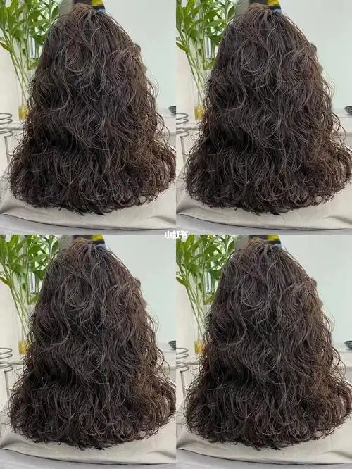 中发烫发法式卷