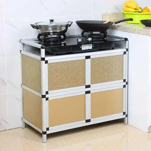 柜煤气灶柜不锈钢双门收纳储物柜阳台柜简易组合灶台橱柜厨房包邮