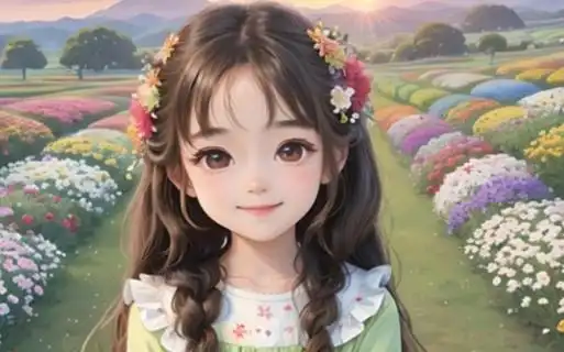 唯美可爱动漫女孩