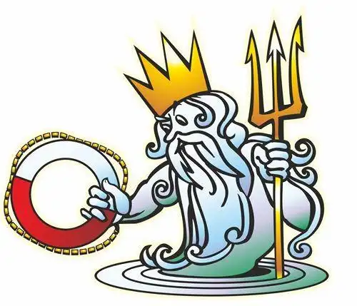 90希腊神话海王波塞冬卡通写实造型矢量设计素材epssvg-淘宝网