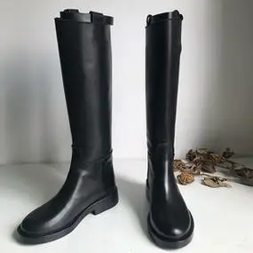 手工鞋by chendan陈丹女鞋军靴骑士靴马靴长靴硬靴高筒靴真皮女