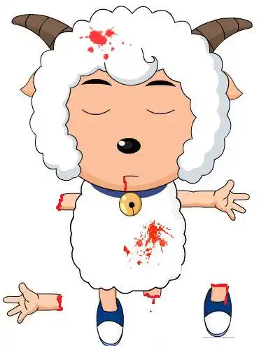 喜羊羊被灰太狼捆绑的图片