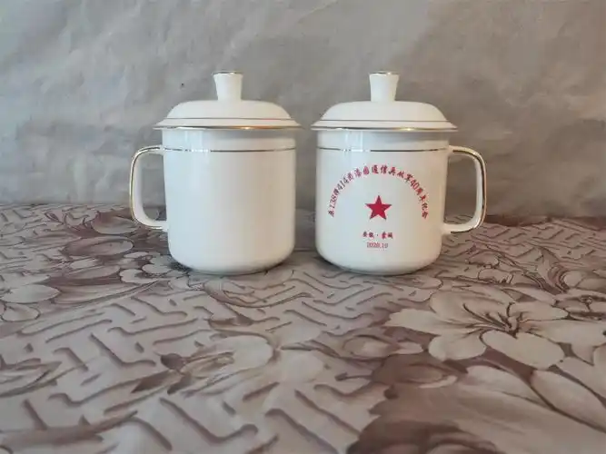 七一战友聚会纪念茶杯定制 单位纪念日定制陶瓷茶杯纪念礼品