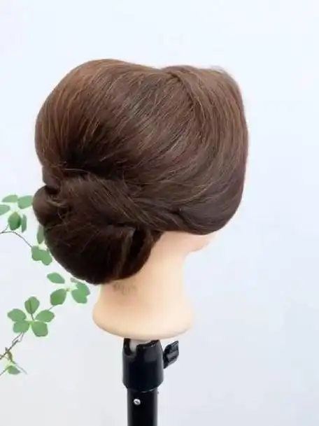 空姐同款气质高盘发发型教程,天津大姨给曾黎做的盘发蛮好看……_手机