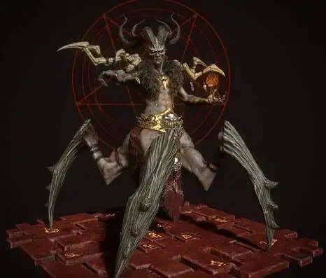 巴尔的形象很相似(据了解恶魔巴尔的形象是借鉴《地狱词典》中的帕尔)