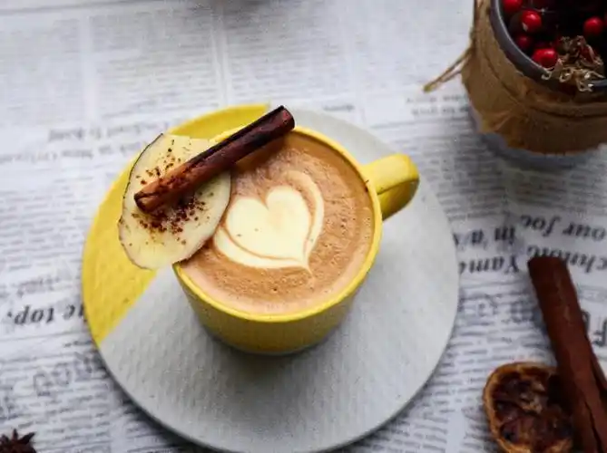 冬天暖暖下午茶冬日咖啡