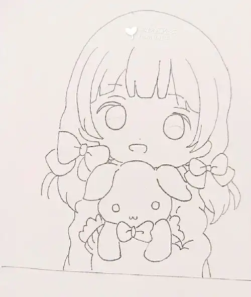 笔画q版少女简笔画图片大全q版少女漫画简笔画q版日本女孩的简笔画法