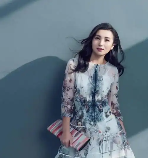 陈好素颜参加活动白衬衣长裤扎马尾优雅减龄38岁美回18岁