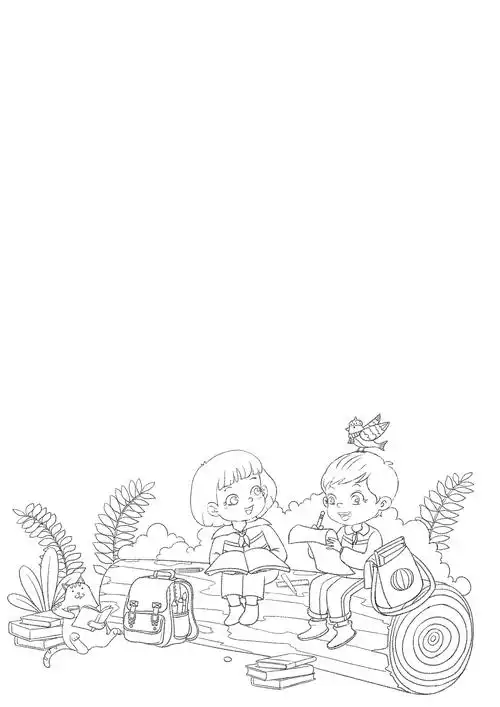 儿童练习册封面图 线稿 |插画|儿童插画|榕小洋 - 原创作品 - 站酷