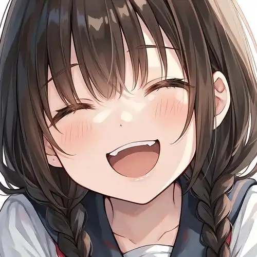 笑得很开心的女生动漫头像来啦😄