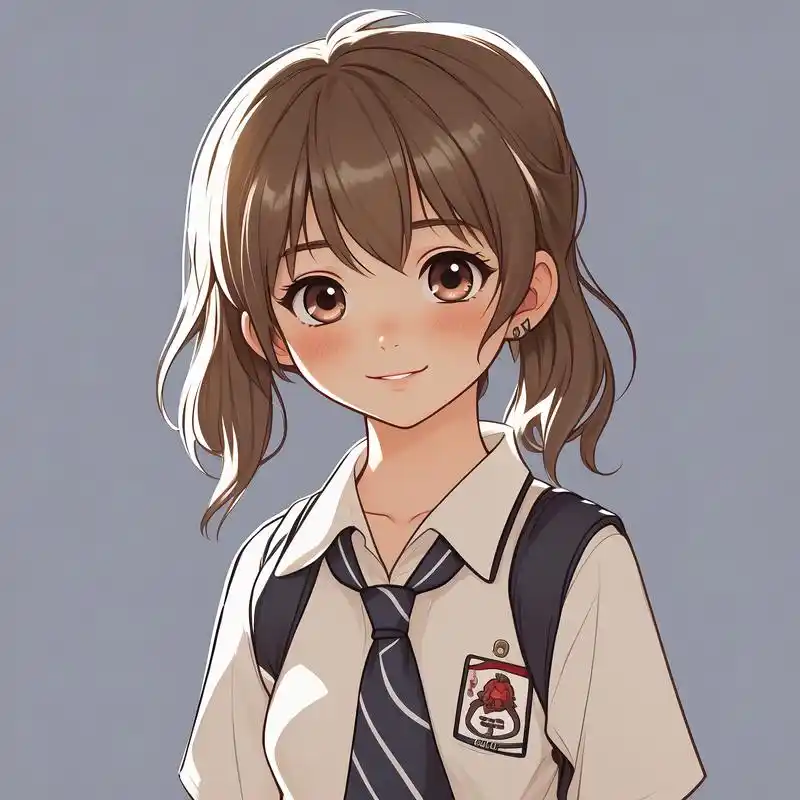 超萌小女孩卡通头像9796 哇塞!