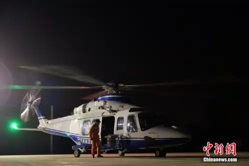 北京警用直升机升空巡逻 为新春佳节保驾护航