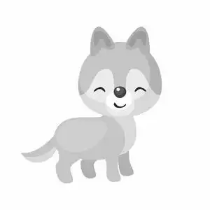 可爱的小狼照片