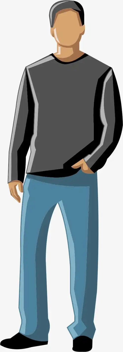 卡通中年人免抠素材免费下载_觅元素51yuansu.com