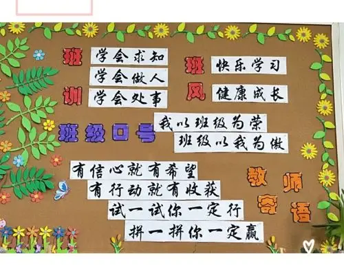 牢记班风班训,学会求知,学会做人,学会处事.