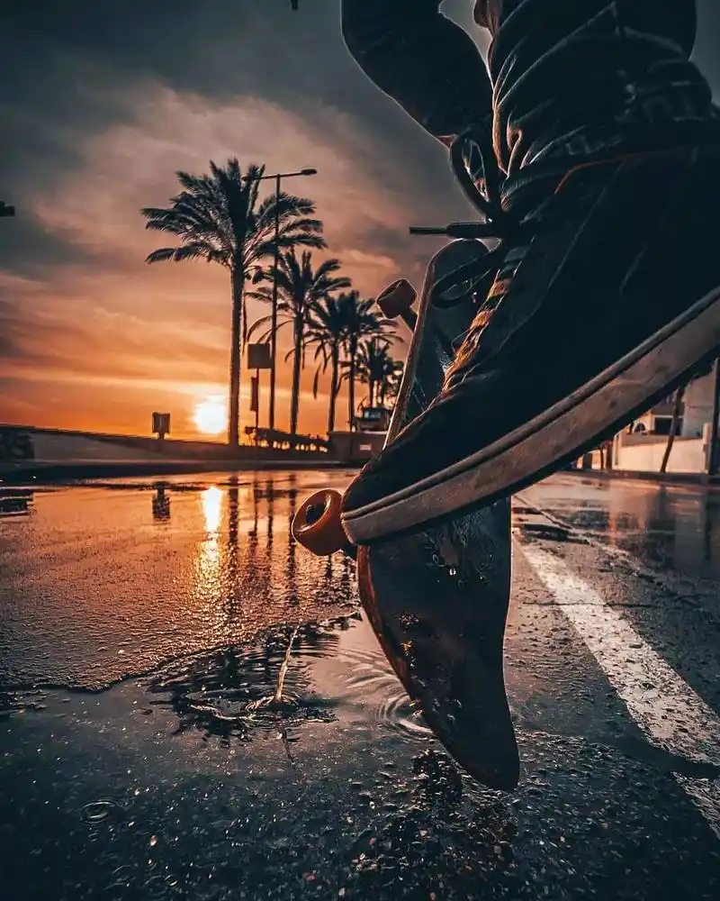 壁纸丨烟雾,滑板,日落,本期壁纸也太酷了吧!