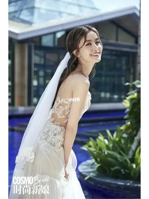 星光回顾文咏珊穿verawang的婚纱照