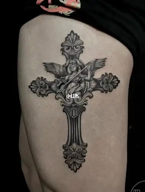 合肥纹身天使十字架