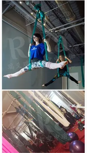 6米高空空中瑜伽吊床家用瑜珈微弹力吊带吊绳瑜伽伸展带瑜伽馆用