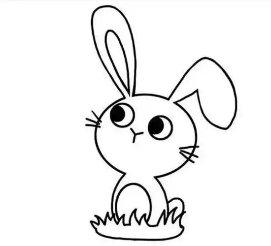 玉兔简笔画 玉兔简笔画可爱卡通版