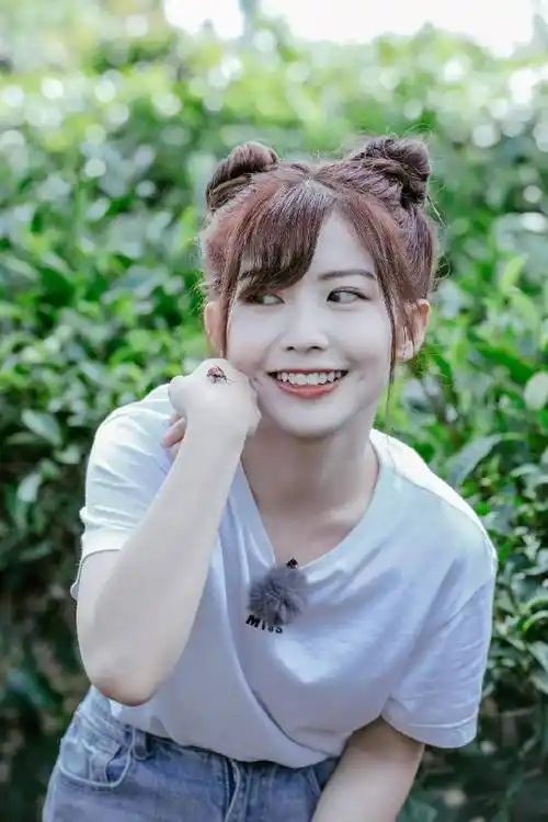 敲可爱丸子头大赏