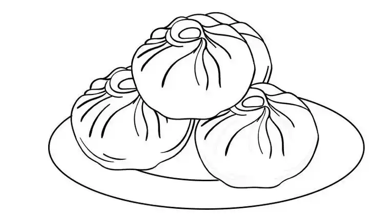 包子简笔画画法教程包子简笔画法食品类可爱包子画法简笔画图片大全