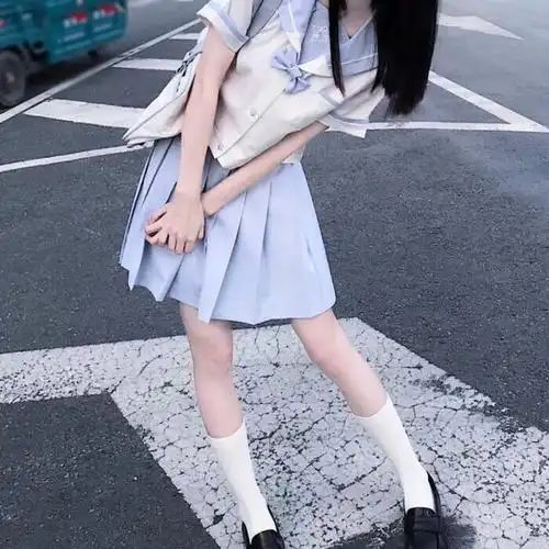 jk女头,穿短裙的小姐姐,jk女生头像