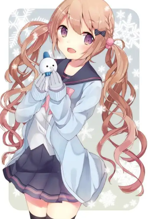 可爱的动漫少女手机壁纸双马尾才是正义