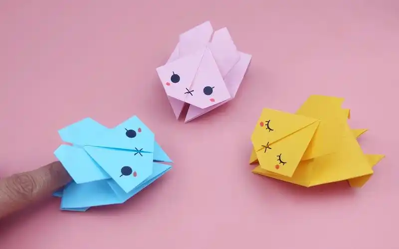 教你折可以弹跳的纸猫非常好玩手工diy折纸教学