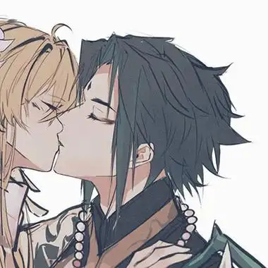 甜美幸福的原神情侣头像_甜美幸福的原神情侣头像_头像大全_抖音头像_