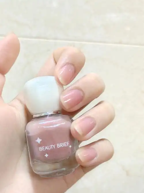 miniso透明裸色指甲油