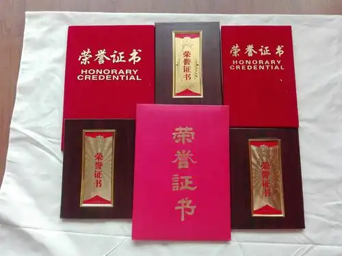 一大堆获奖证书中的一小部分