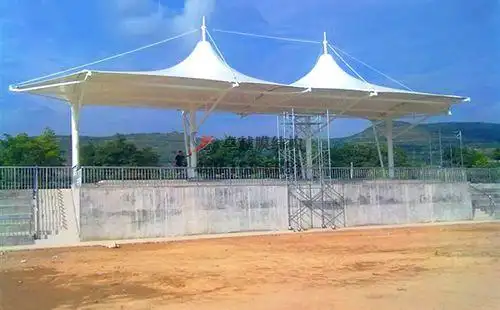 定西膜结构舞台定西工贸中等专业学校舞台设计施工案例