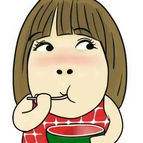 吃货的卡通头像女 搞笑