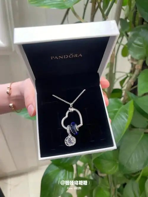 pandora潘多拉新款爱心挂环项链