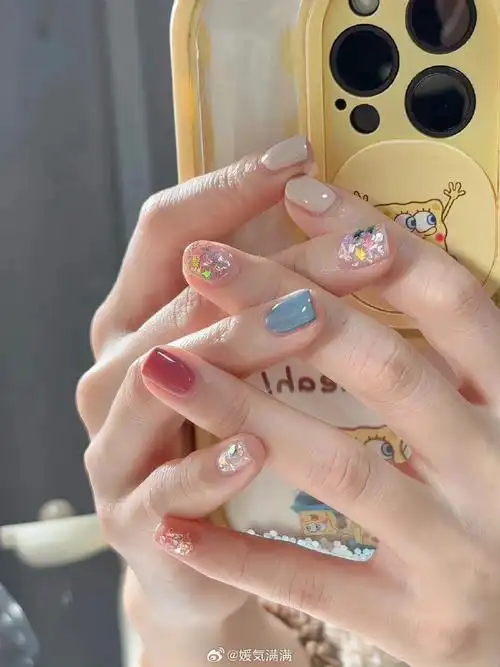 短款美甲##美甲##春日美甲