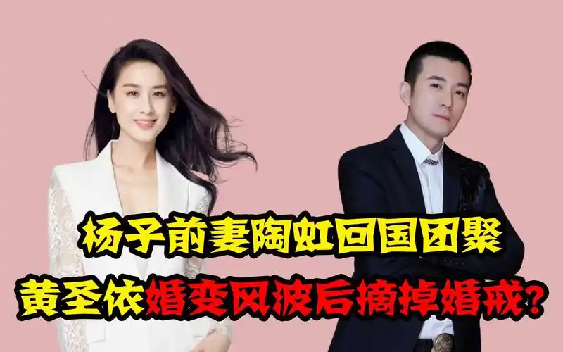 杨子婚变原因疑曝光,前妻回国参加家庭聚会,黄圣依婚戒消失不见