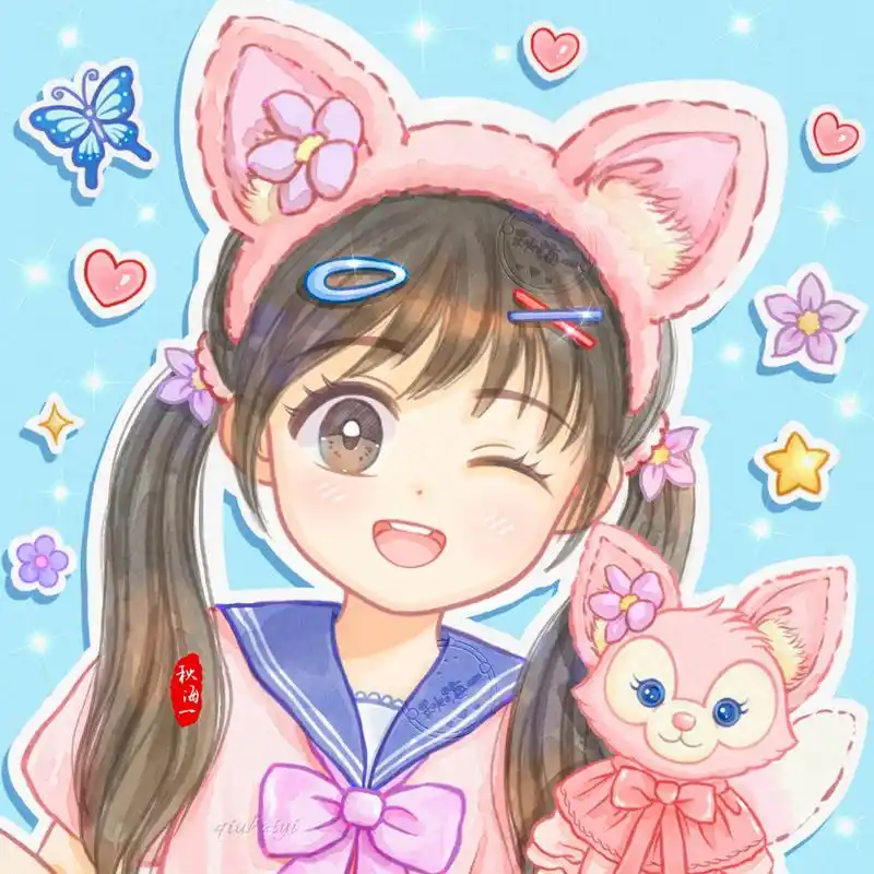 玲娜贝儿|女生头像|迪士尼 q版女生头像画好啦                  搬运