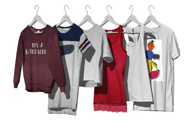 现代服装 衣服 t恤衫